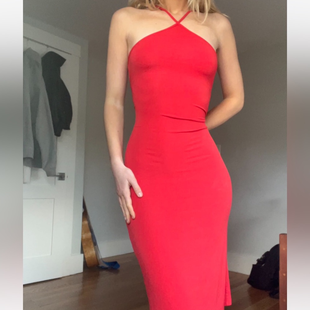 Fleur du Mal cherry midi dress